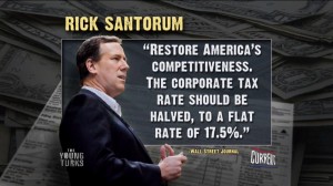 Rick Santorum proposes cutting corporate tax rate in half